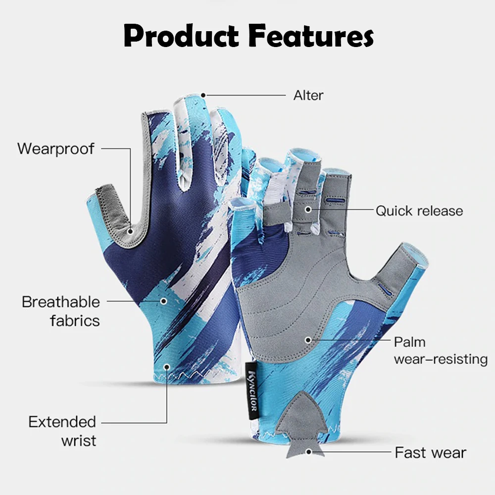 Kyncilor Half Fingers Resistance Anti-slip Climbing Glove 5 Kyncilor Half Fingers Resistance Anti-slip Climbing Glove - Image 3