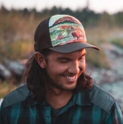 Sunday Afternoon Artist Series Trucker Cap - Bison Sunset 7 Sunday Afternoon Artist Series Trucker Cap - Bison Sunset -Lowan Sport Bison Sunset 2