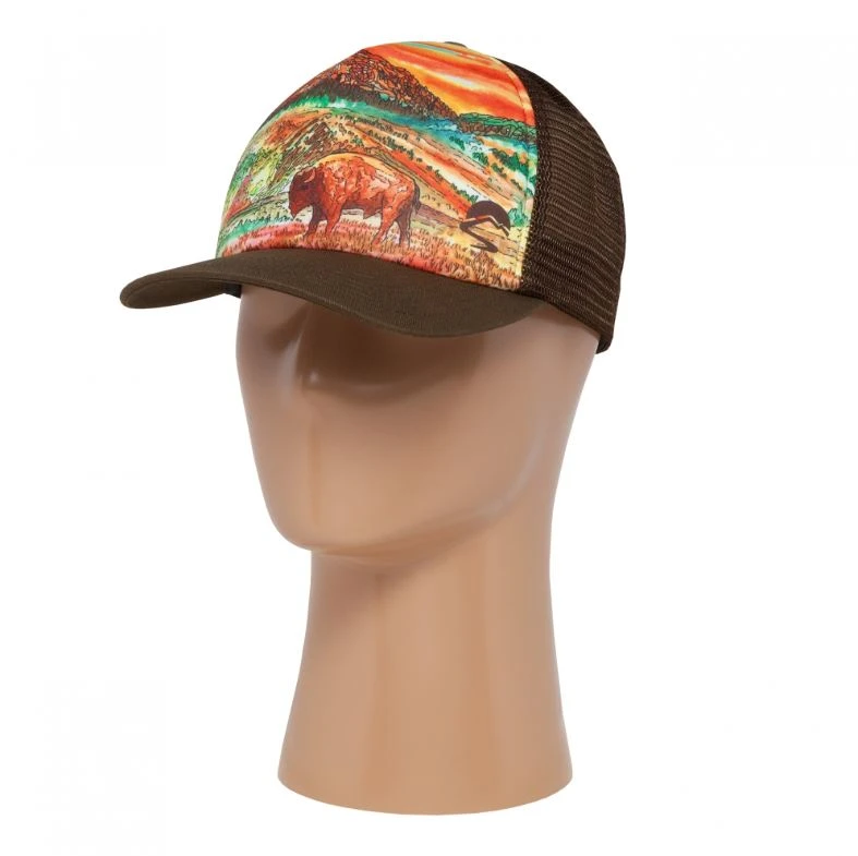 Sunday Afternoon Artist Series Trucker Cap - Bison Sunset 4 Sunday Afternoon Artist Series Trucker Cap - Bison Sunset - Image 2