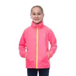 Mac In A Sac Mini Neon Waterproof Packable Jacket -Lowan Sport Neon pink 1