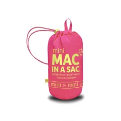 Mac In A Sac Mini Neon Waterproof Packable Jacket -Lowan Sport Neon pink 2