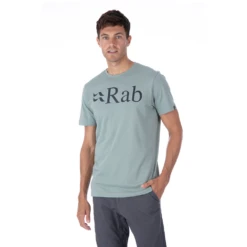 Rab Stance Logo SS Tee Men's Silverpine S -Lowan Sport QCB 08 SI 03