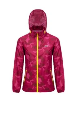Mac In A Sac Edition - Unisex Waterproof Packable Camo Jacket Windbreaker -Lowan Sport pink1